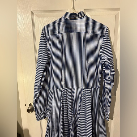 Polo Ralph Lauren blue striped collared dress size 12 - Picture 7 of 16